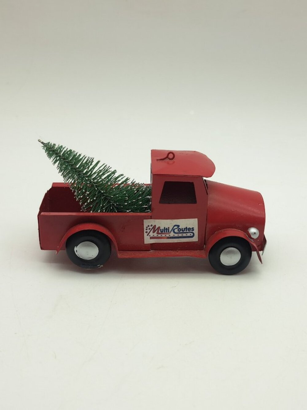 Vintage Red Metal Toy Truck Multi Routes